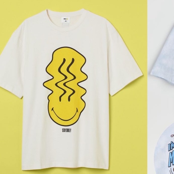 H&M Tops - H&M smiley T-shirt